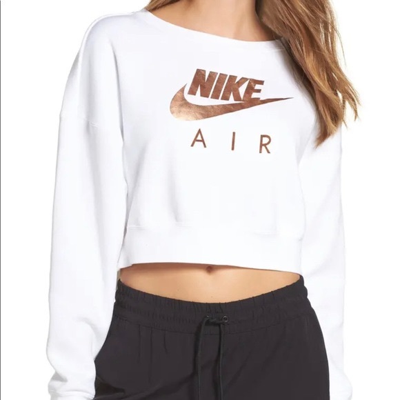Nike Air Rose Gold Cropped Crew 